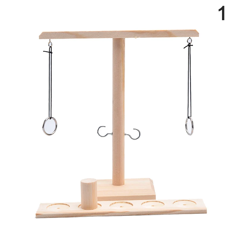 

Party Toys Handmade Wooden Ring Toss Hooks Paced Interactive Game For Bars Home
