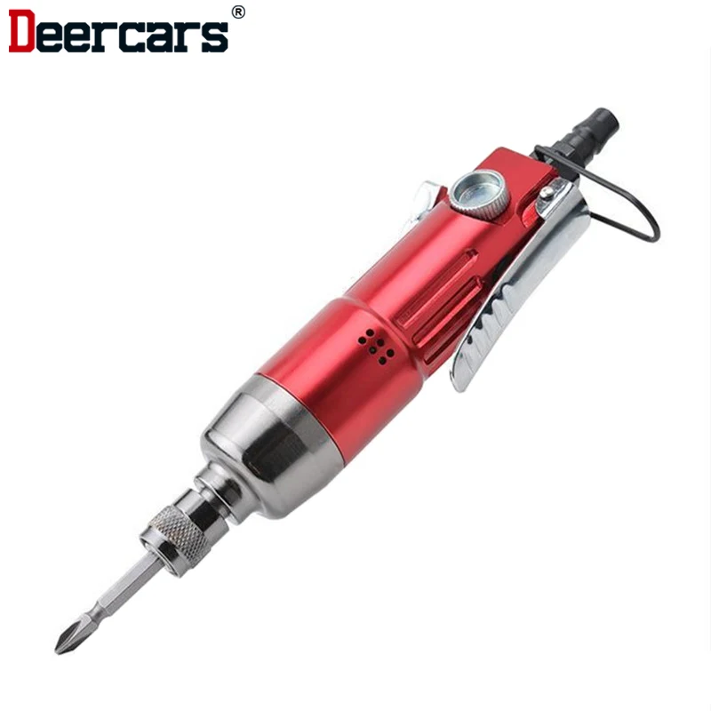 

Industry Strength Type 6h Air Screwdriver Pneumatic Bit Tool High Torque Low Weight Small Size Reverse Switch Solid Design