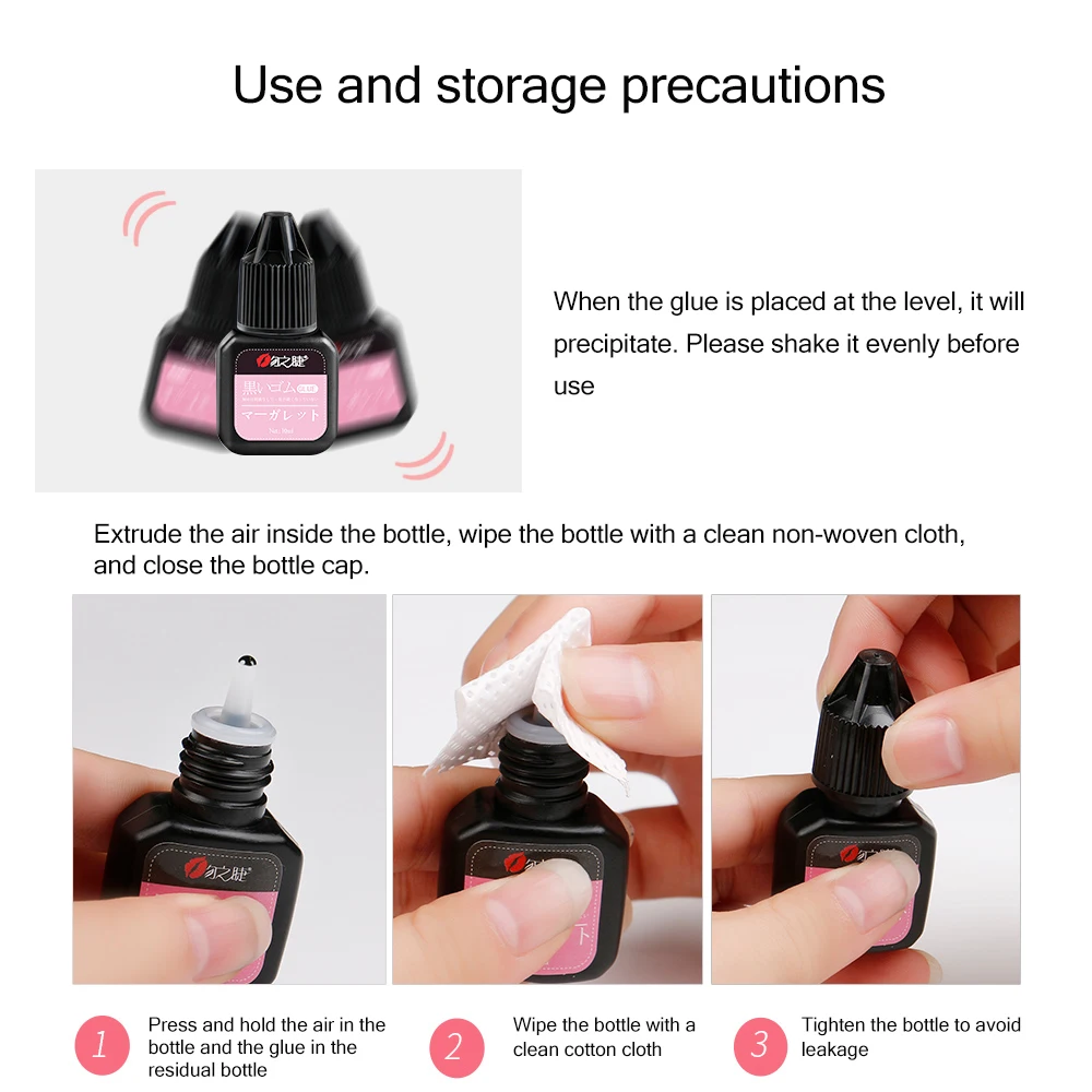 10ml fake lashes glue Anti-allergy genuine without stimulation eyelash extensions Free Shipping | Eyelash Glue