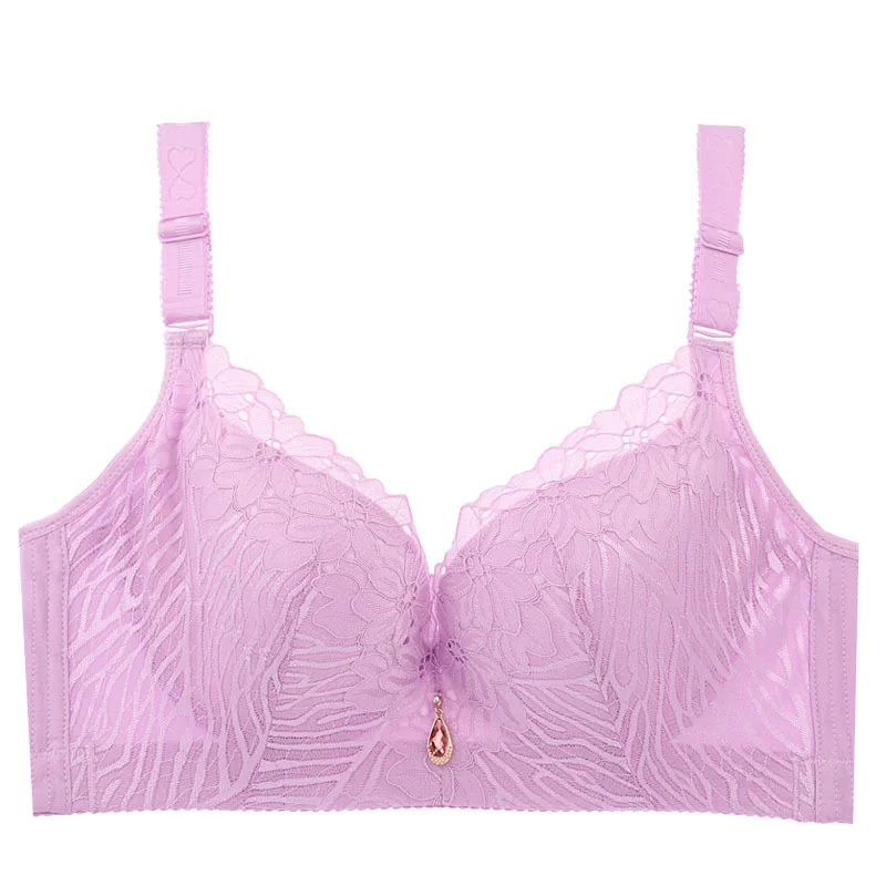 Соблазнительный кружевной бюстгальтер с вышивкой и широкими лямками
