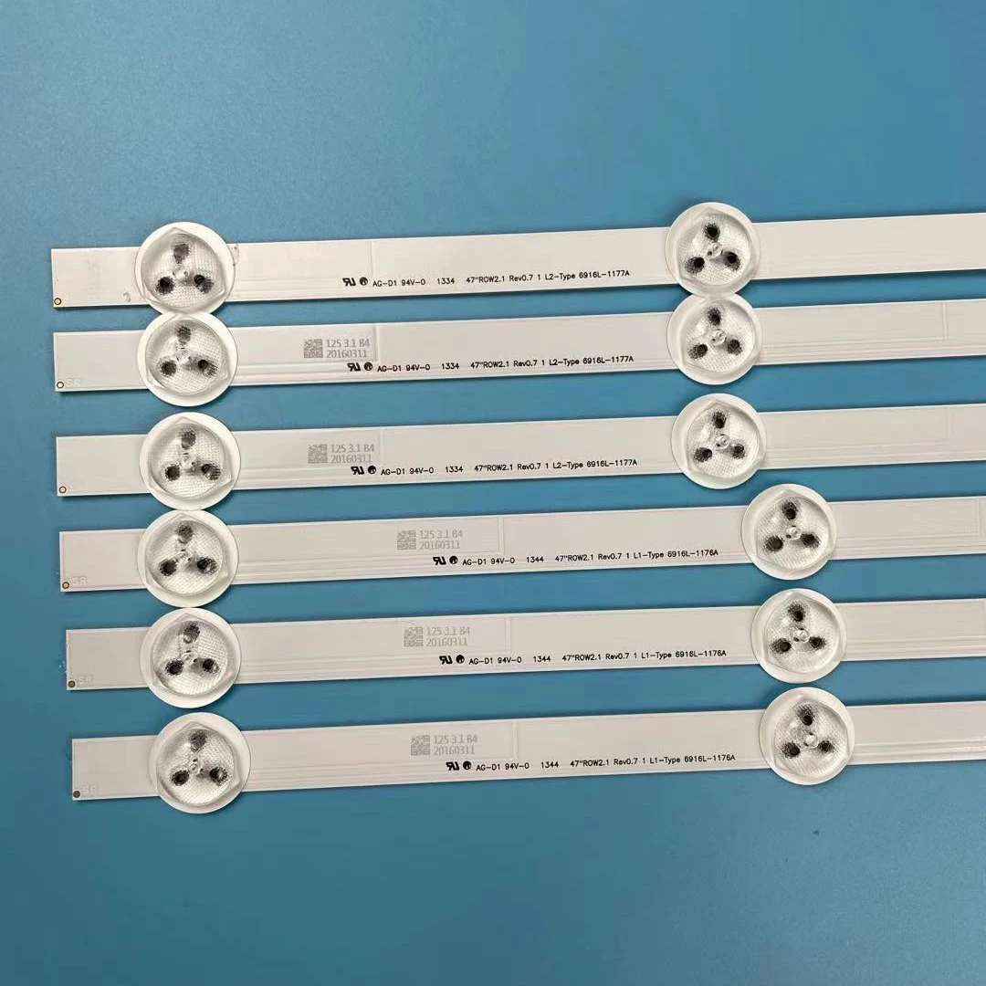 12 шт. светодиодный лента для LG замененный Новый 47 &quotROW2.1 Rev 0 7 6916L-1174A 6916L-1175A 6916L-1176A