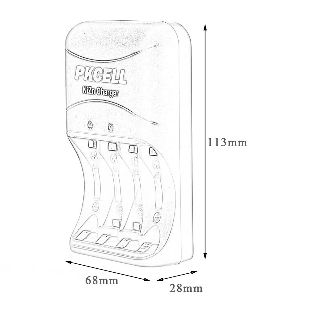 Оригинальное зарядное устройство для никель-цинковых и аккумуляторов 4 слота 1 6 в