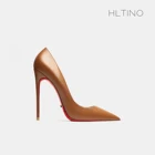 Женские туфли с острым носком, универсальные туфли на платформе и высоком тонком каблуке 12 см, весна 2021