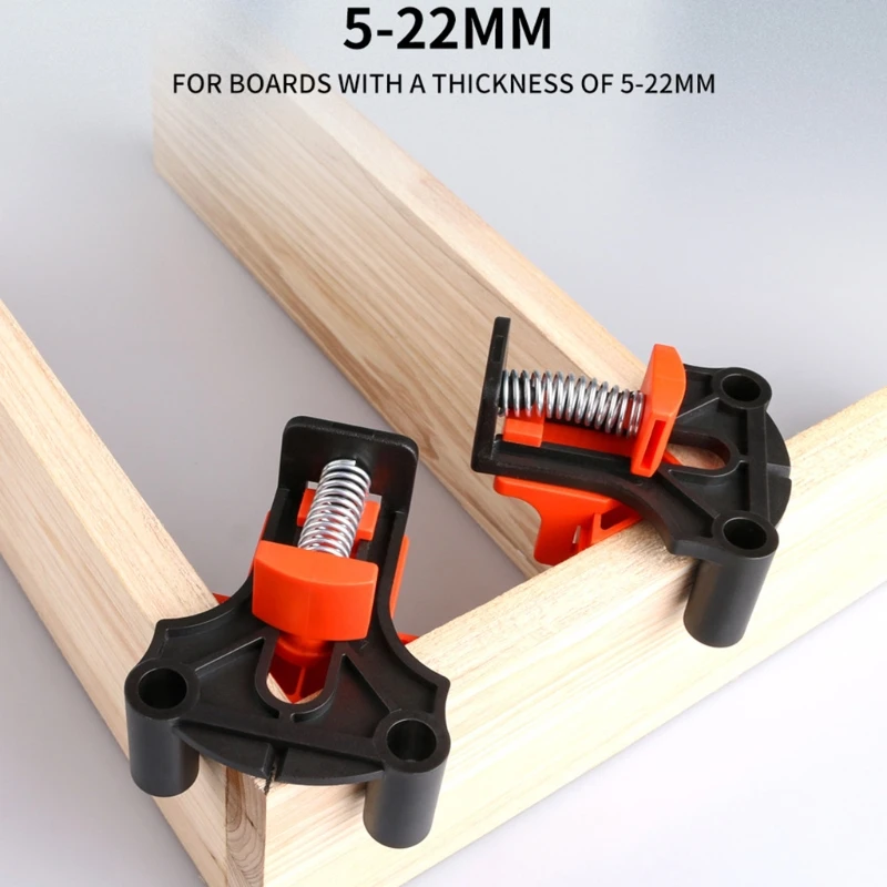 

L9BE 12PCS Woodworking Clamps 60/90/120 Degree Clamp Adjustable Angle Fixing Clips Picture Frame Corner Clip Positioning Tool