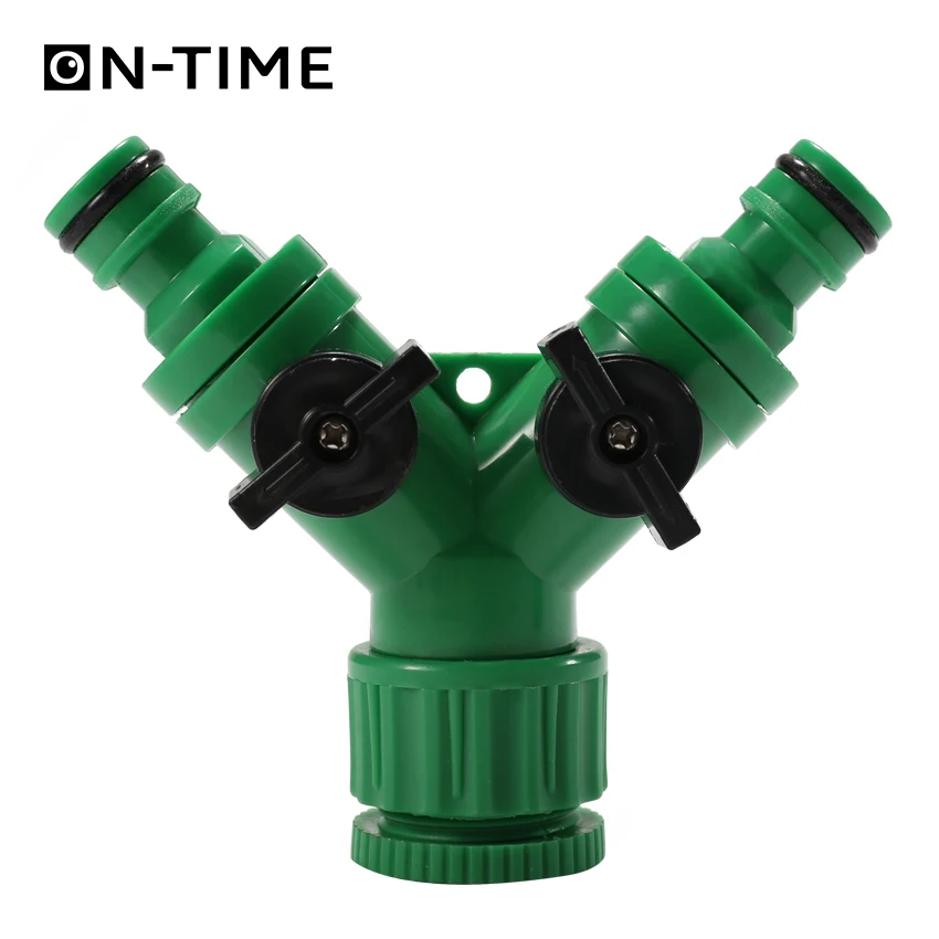Y Тип Зеленый 3/4 дюймов пластиковая ловушка для подключения водопроводного крана