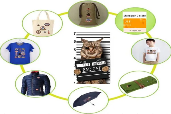 Модная Милая нашивка, сделай сам, одежда 247 мм, BAD CAT, 3d наклейки, Термотрансферная печать, железные нашивки для одежды, футболки для женщин
