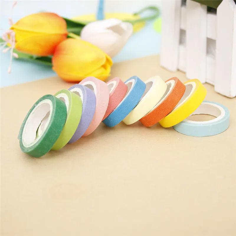 10 рулонов/набор декоративная лента для скрапбукинга|adhesive tape scrapbooking|diy washitape scrapbook |