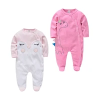 pijamas de bebe christmas pyjamas newborn baby girls sleepsuit 2021 cartoon warm winter infant pajamas toddler pijamas de bebe