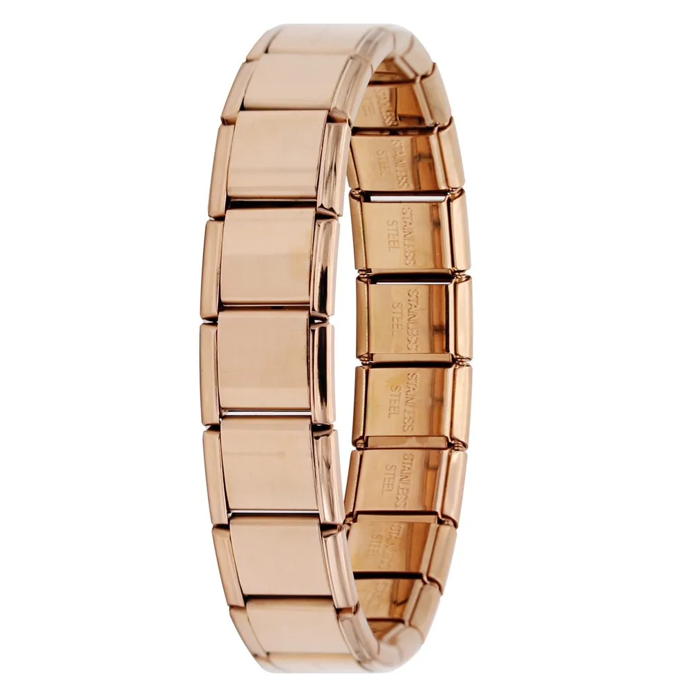 Rose Bracelet Hapiship, новинка, мужская мода,, Маргаритка, китайский характер, шарм, подходит для 13 мм, браслет, серебро, нержавеющая сталь, изготовление ювелирных изделий, DJ172 - Окраска металла: Rose Bracelet