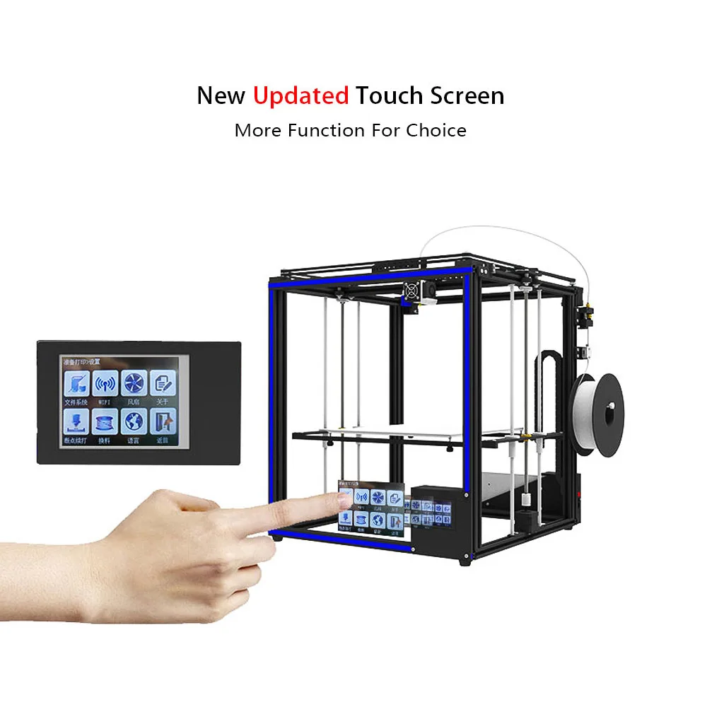 Tronxy 3D принтер X5SA-400/X5SA Высокая точность 400*400*400 мм большой размер печати 3,5 дюймов TFT сенсорный экран PLA ABS Нити