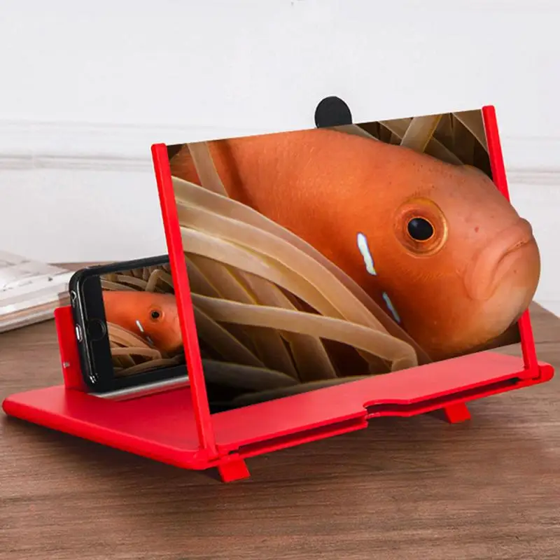 CASEIER 3D Экран усилитель проектор для Мобильный телефон 10 12 дюймов выдвижной лупа