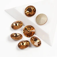 yanruo 1122 rivoli lt col topaz nail on rhinestones top fancy strass bling stones crystals nail appliques for nails appliques