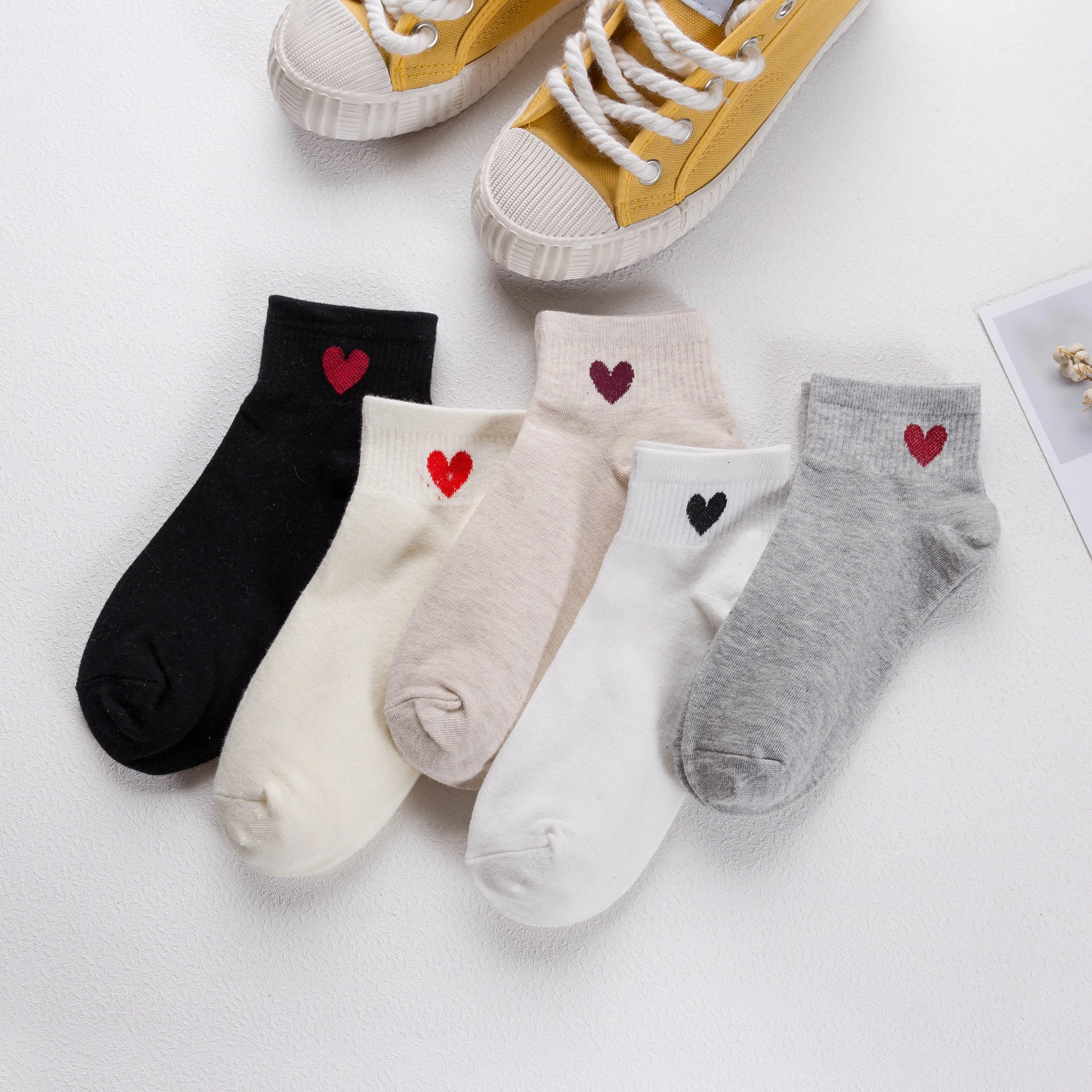 2020 новые стильные однотонные повседневные хлопковые носки с надписью love|Носки| |
