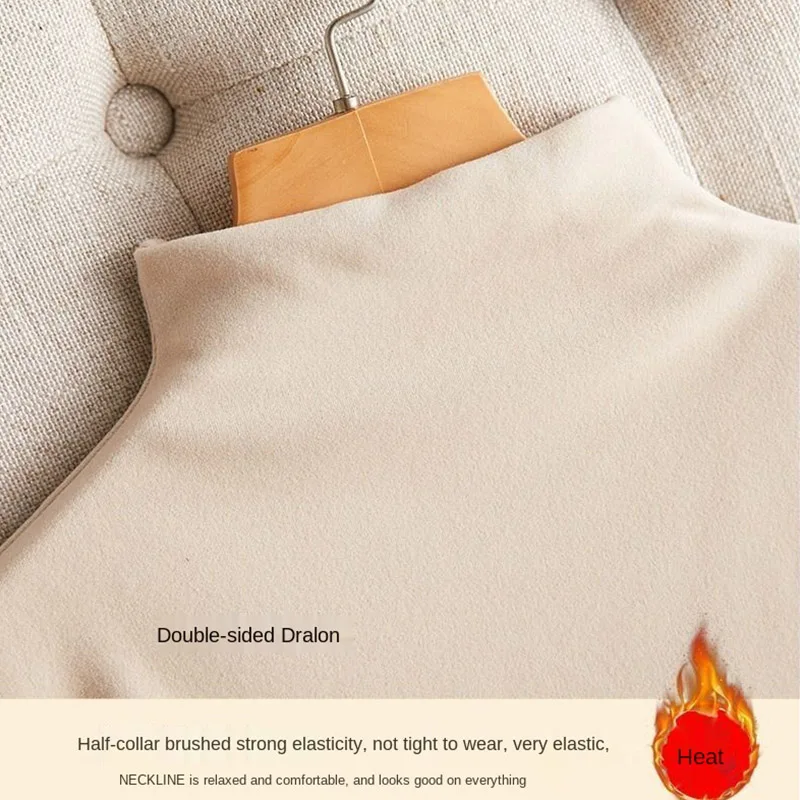 

Korean version of the basic high-necked velvet base warm sweater 2020 autumn and winter ladies pullover minimalist cheap top