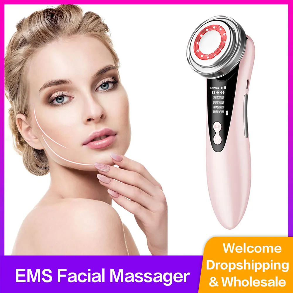 Устройство для массажа лица со светодиодсветильник кой | Красота и здоровье