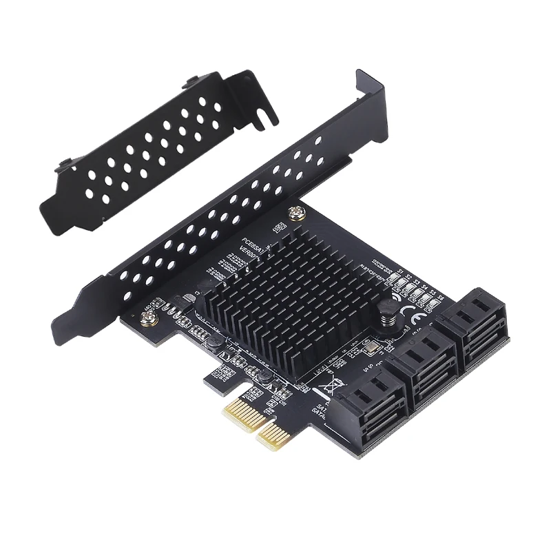 Новая плата расширения PCI-E/PCIE SATA PCI Express 3 PCIE на 0 6-портовая карта SATA3 X1 с