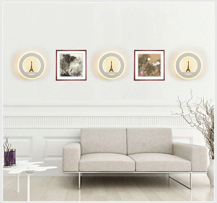 

Hotel Aisle Entrance Hallway Ceiling Lamp Bedroom Bedside Lamp Round Wall Lamp Study Room ChildrenS Room Acrylic Tv Wall