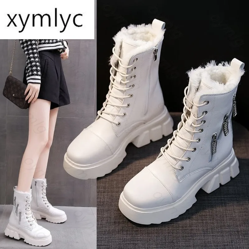 

2020 New Women Boots Winter Warm Snow Boots Women Faux pu Ankle Boots For Female Winter Shoes Botas Mujer Plush Shoes Woman hot