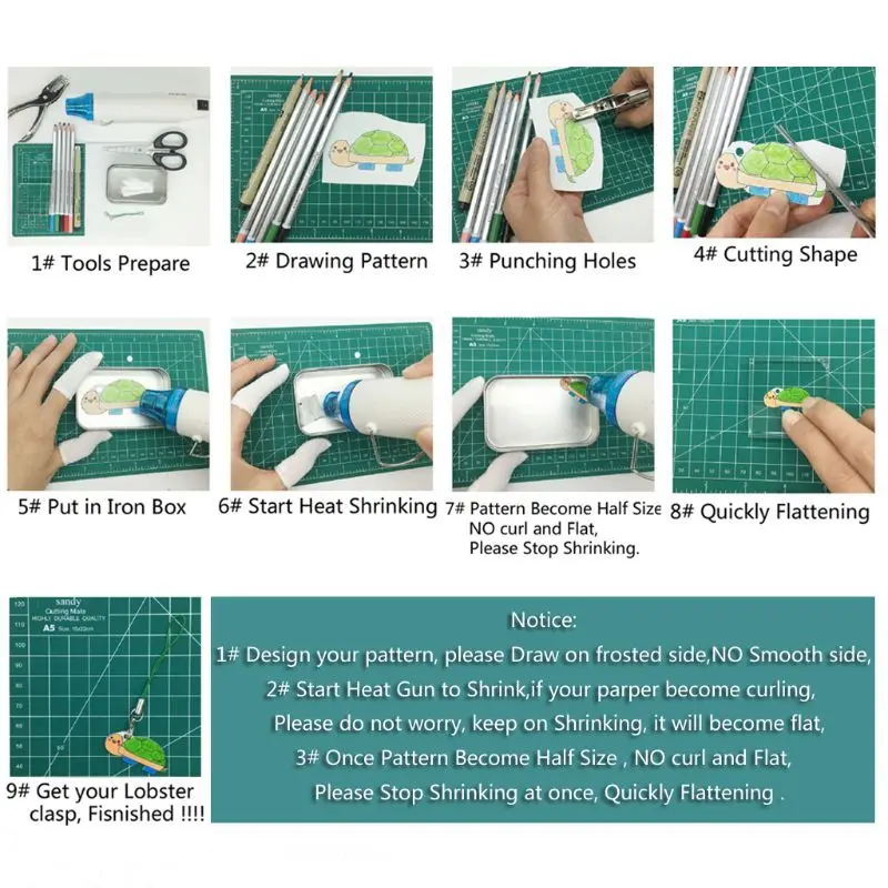 Прозрачная термоусадочная бумага для творчества листы пленки художественный