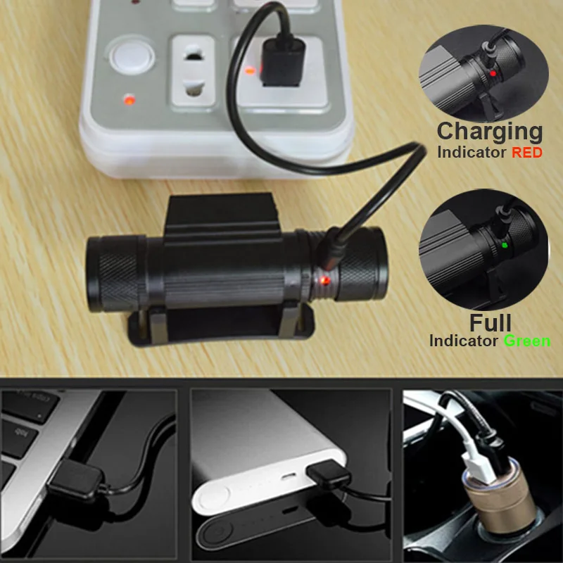 Головсветильник фонарь XML L2 светодиодный перезаряжаемый через USB 18650|head torch light|led