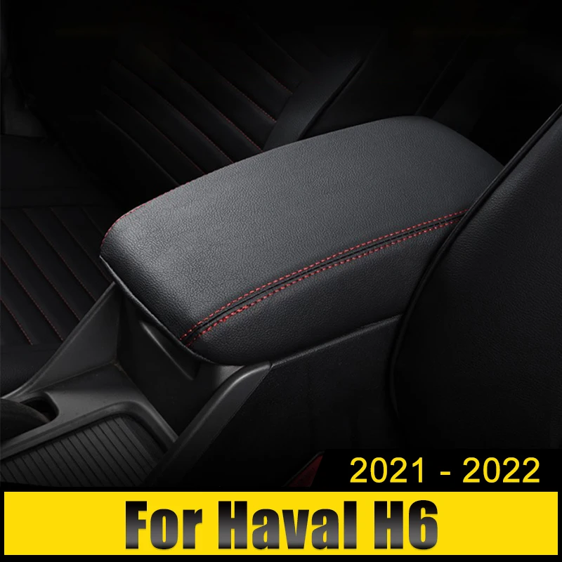

For Haval H6 2021 2022 3th Leather Car Armrest Console Pad Cover Cushion Support Box Armrest Top Mat Liner Internal Accessories