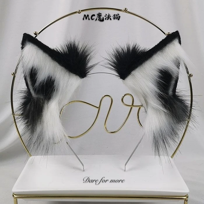 

Новое Стильное ухо волка ручной работы моделирование Лолиты ухо зверя Cos ухо волка боковая клипса KC Beast Tail Lo Niang Cat Ear плюшевое ухо