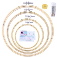 nonvor cross stitch hoop set for beginner embroidery hoopssewing needles thimble and instruction for cross stitch craft