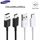 Оригинальный кабель для быстрой зарядки Samsung USB 3,1 Тип C 1,523 м USB C линия передачи данных для SAMSUNG A21 A31 A41 A51 M31S S20FE A30 A50 A70