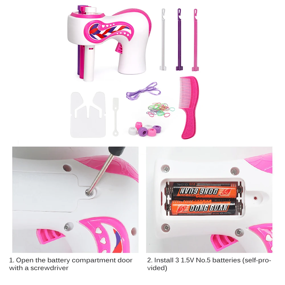 

Electric Automatic DIY Hair Knitting Machine Braid Hair Tools Twist Knitting Hair Knitting Roll Twisted Xmas Girl Gift