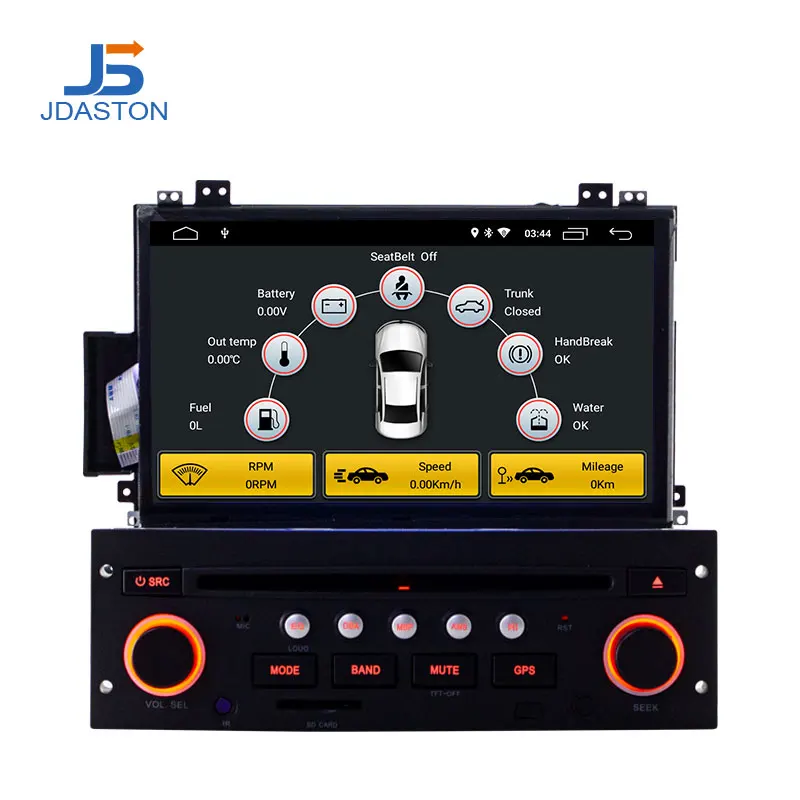 Автомобильный DVD-плеер JDASTON мультимедийная стерео-система на Android 10 0 с GPS Wi-Fi для