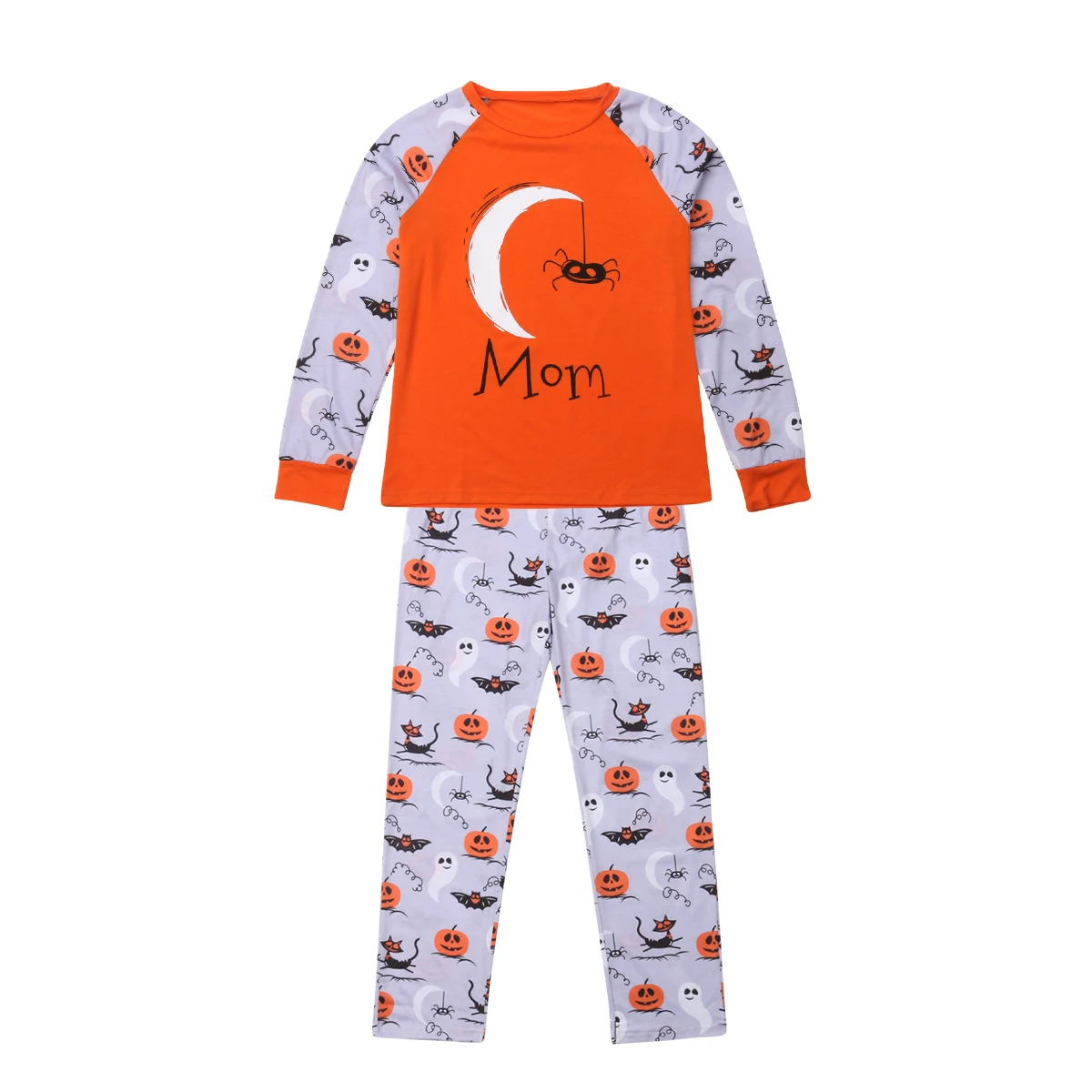 Лидер продаж модные одинаковые пижамы для всей семьи на Хэллоуин комплект одежды
