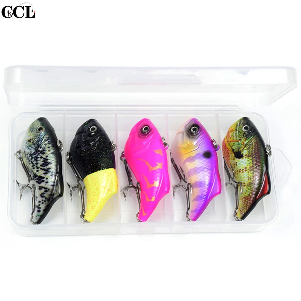 CCLTBA 5 шт./лот Кривошип погремушка ВИБ рыболовная приманка 65 мм 14 г жесткий пластик