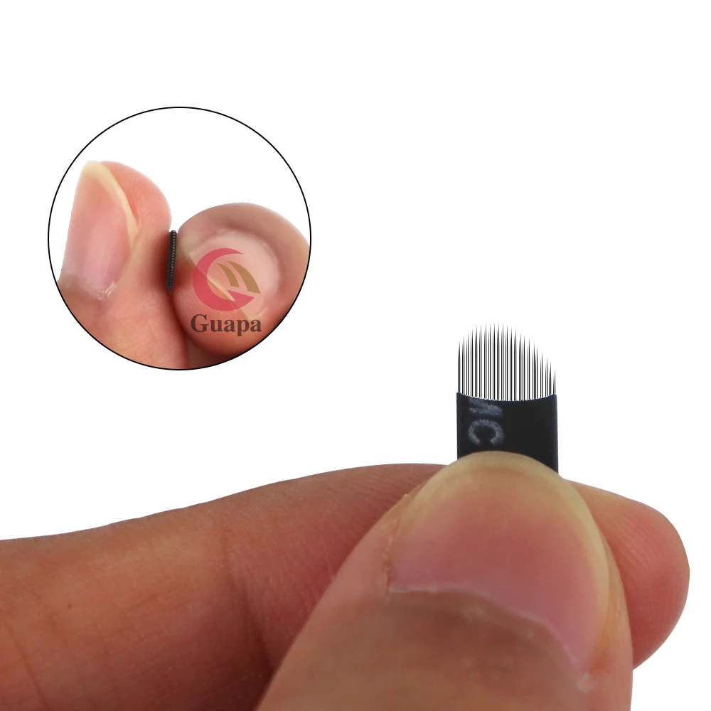 Иглы для микроблейдинга 21 в форма подводки глаз татуировок штифт татуировки