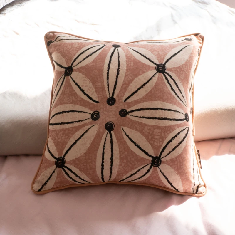 

Original Design Cotton Cushion Cover Flower Leaves Printed Pillow Case Cover Throw Pillow Sofa Chair Home Decor Without Stuffing