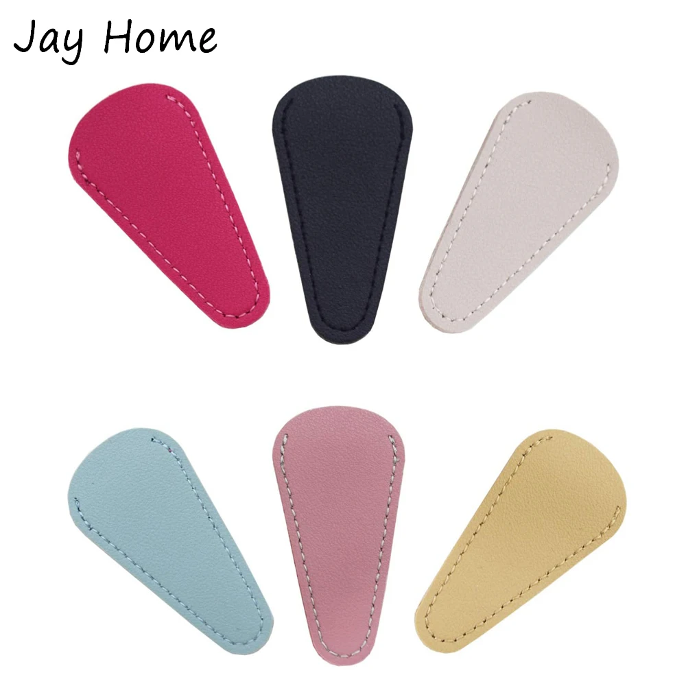 

1Pc Leather Scissor Cover Protector Colorful Sewing Scissor Sheath Trimming Yarn Thread Cutter Protection Cover DIY Sewing Craft