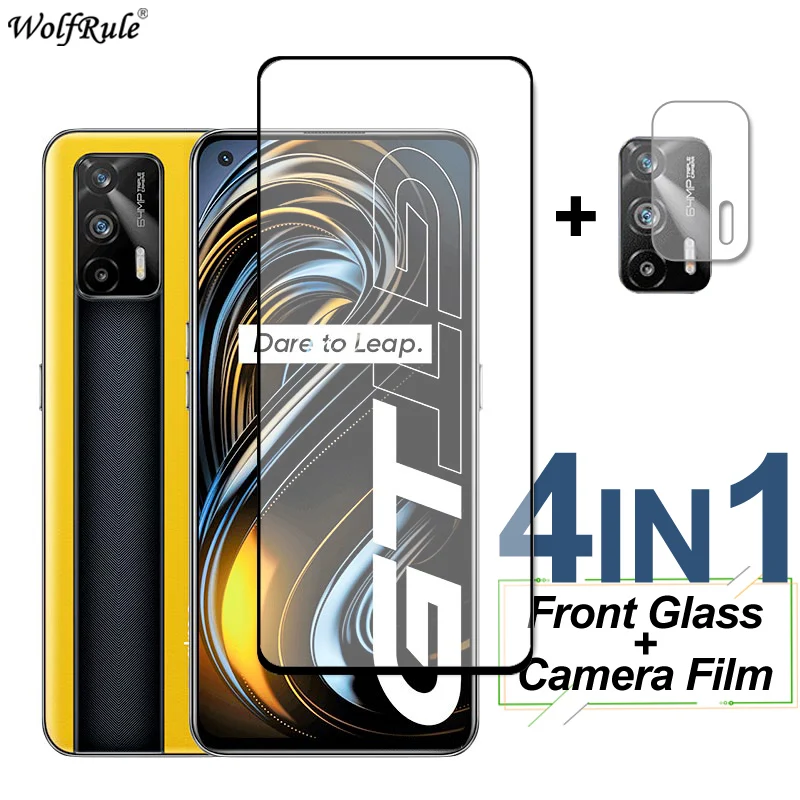 Cubierta completa de vidrio templado para Realme GT Neo 2 Narzo 30 5G, Protector de pantalla, pel&iacute;cula protectora para c&aacute;mara de tel&eacute;fono Realme GT Neo 2 8 Pro 7-0