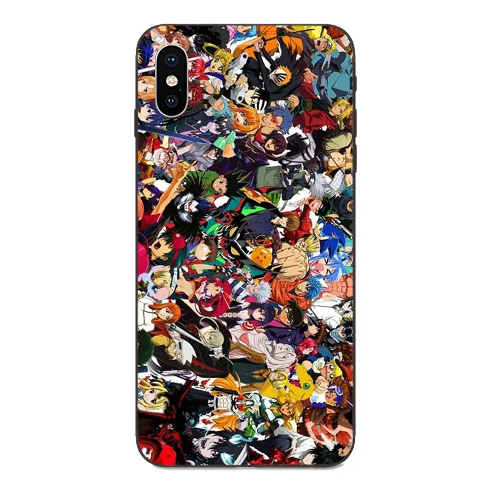 Аниме Манга Карикатура Комикс Коллаж TPU Пользовательский телефон для Apple iPhone 4 4S 5 5S SE 6 6S 7 8 Plus X XS Max XR.