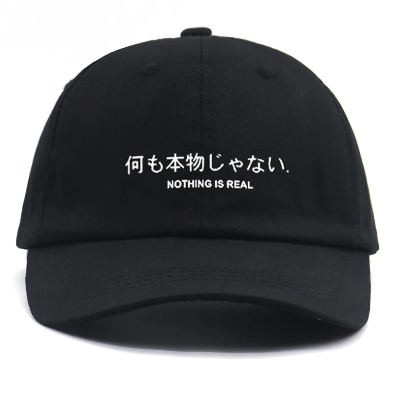 Спортивные кепки в японском стиле хлопковая черная бейсболка хип-хоп с надписью