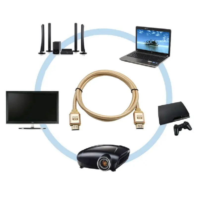Новый HDMI кабель 4K 2 0 для PS4 Apple TV разделитель Переключатель удлинитель 60 Гц