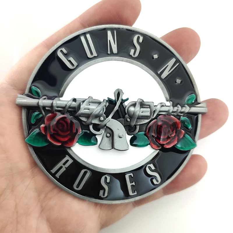 Классическая Музыкальная Тема Guns N пояс с розами Пряжка Для Ремня рок-н-ролл