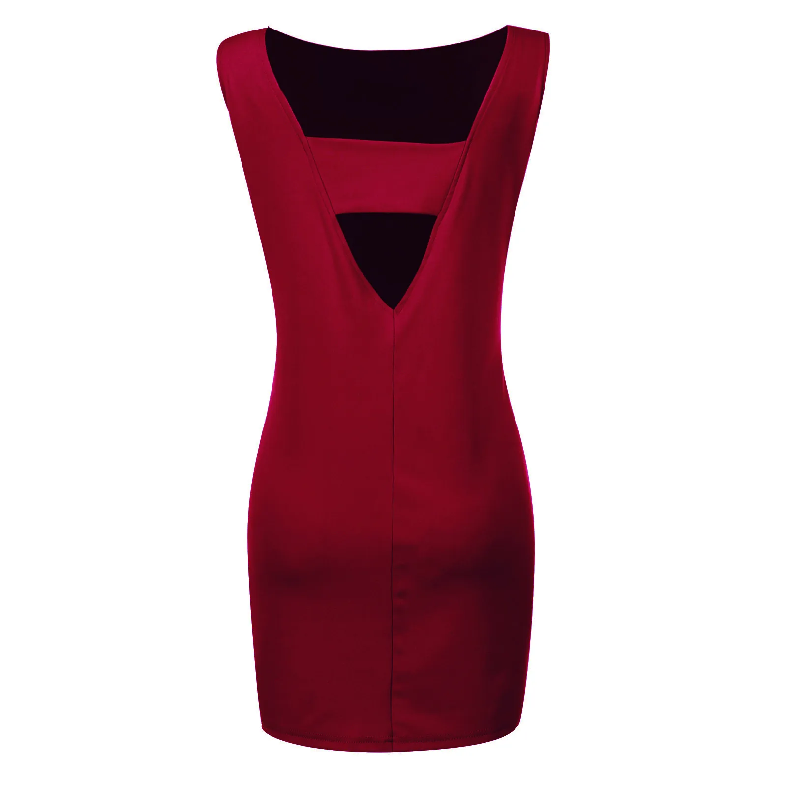 

Womens Solid Color Round Neck Backless Sleeveless Comfy Casual Dress Fashion Sexy Halter Round Neck Long Dress #s