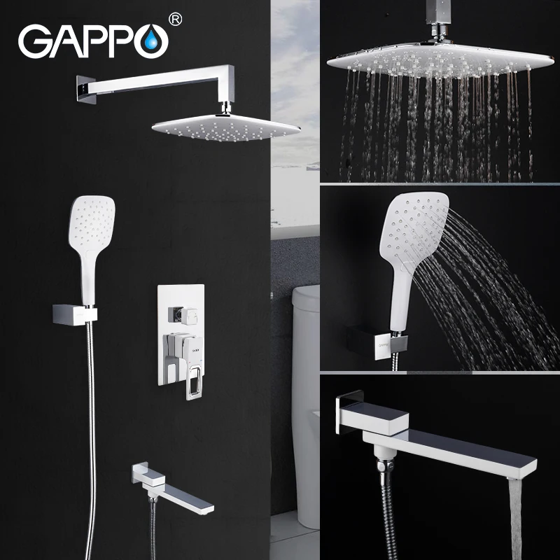 Смеситель для душа GAPPO смеситель с водопадом скрытой латунной системой|Смесители