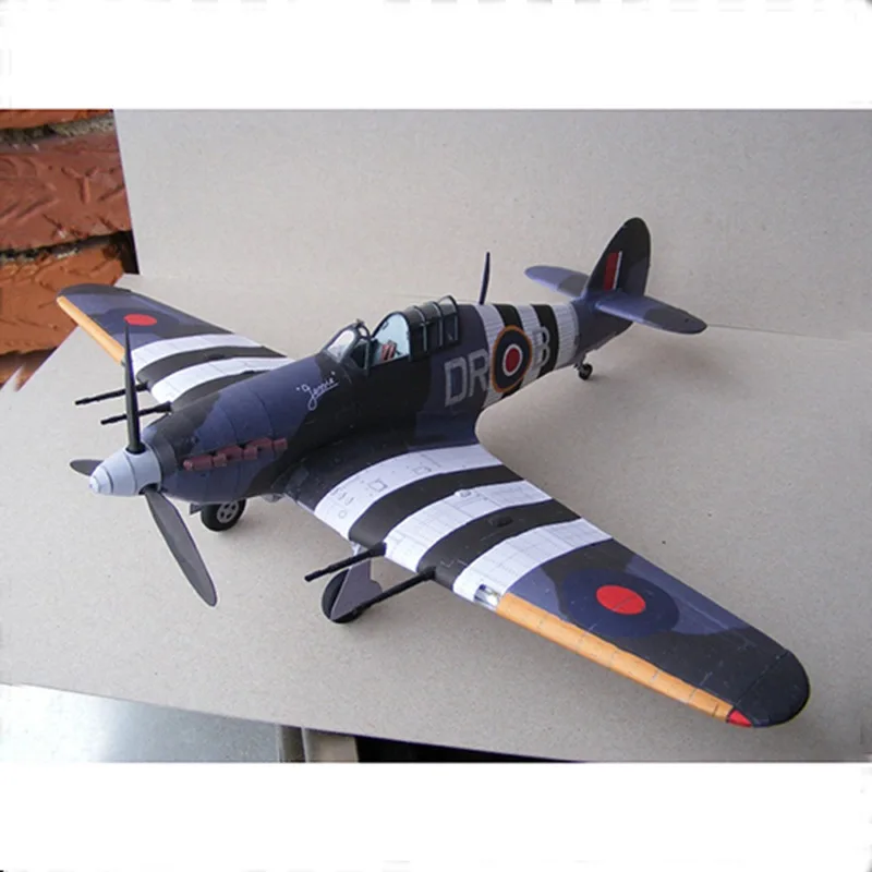 1:33 Британский Hurricane Fighter emulatory DIY 3D бумажная карточка Модель Строительный набор