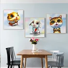 Чистый дезинфицирующее средство для рук дезинфицирующее средство для масляной живописи животных Зодиака подвесная картина Милая декоративная картина животные Детская комната фрески ручной работы покупателей