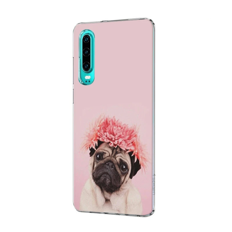 Чехол для мобильного телефона Huawei P30 P20 P10 P9 P8 P Sart Z Lite Pro Жесткий чехол Мопса |