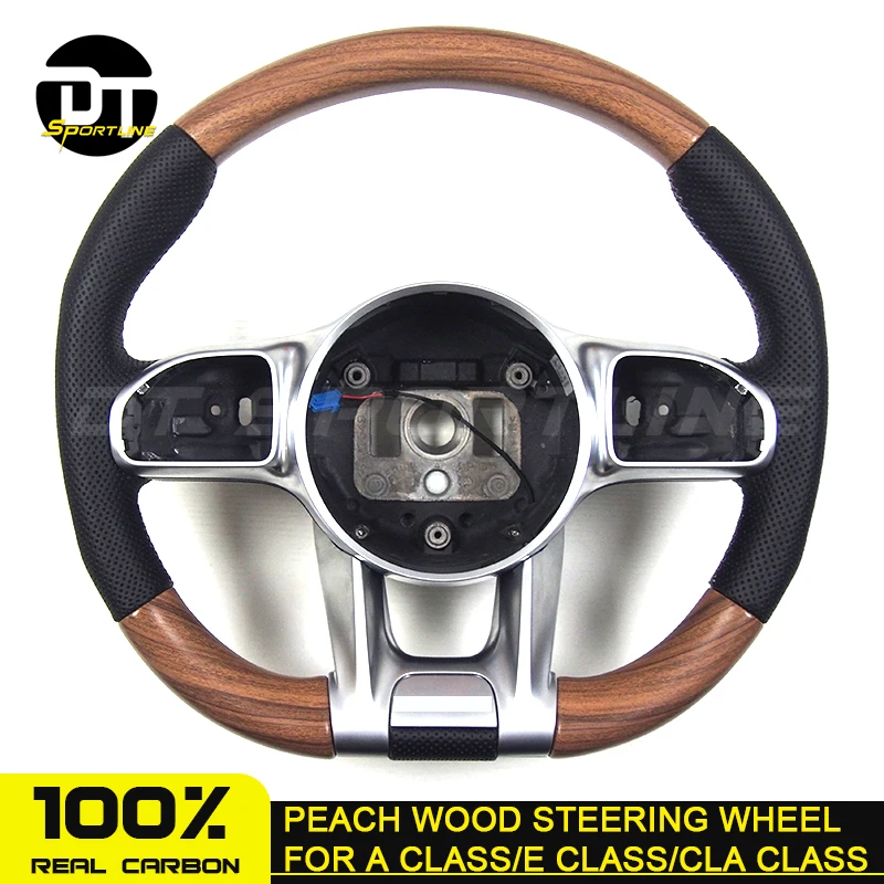 Индивидуально изготовленное рулевое колесо из углеродного волокна персикового