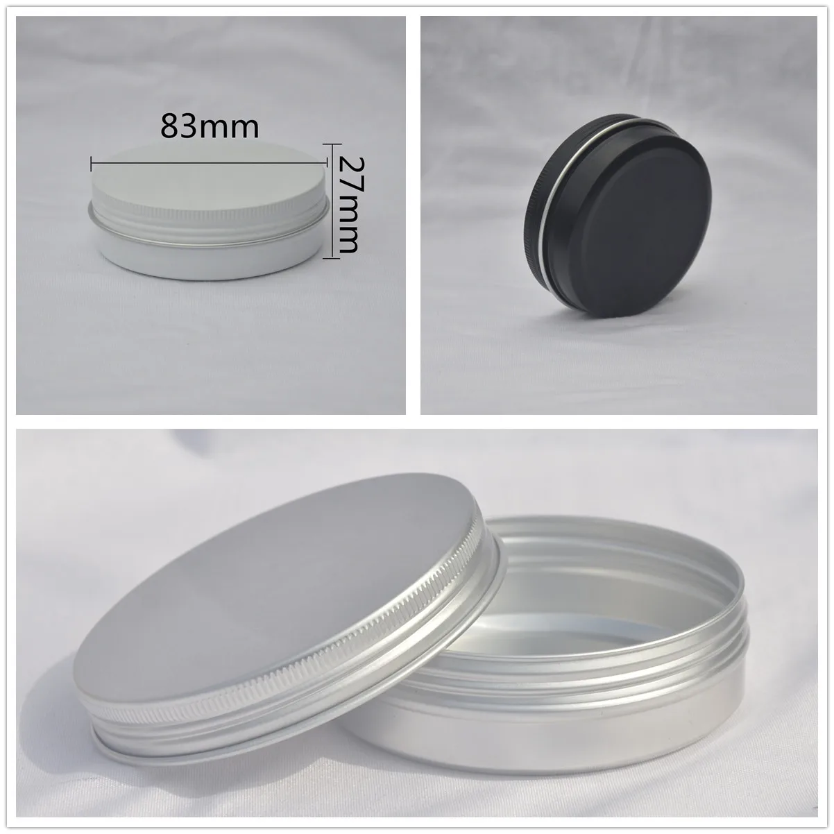 100g цветная алюминиевая баночка для косметики крем персонального ухода маска