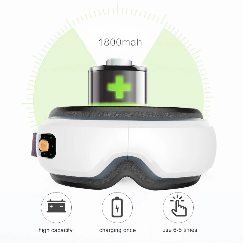 買取 インテリジェントなエアバッグ振動マッサージャー,目の痛みを和らげるマッサージャー,Bluetooth,視力保護