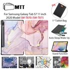 Чехол MTT 2020 для планшета Samsung Galaxy Tab S7, 11 дюймов, SM-T870, SM-T875, чехол-книжка из искусственной кожи, откидная подставка, умный защитный чехол