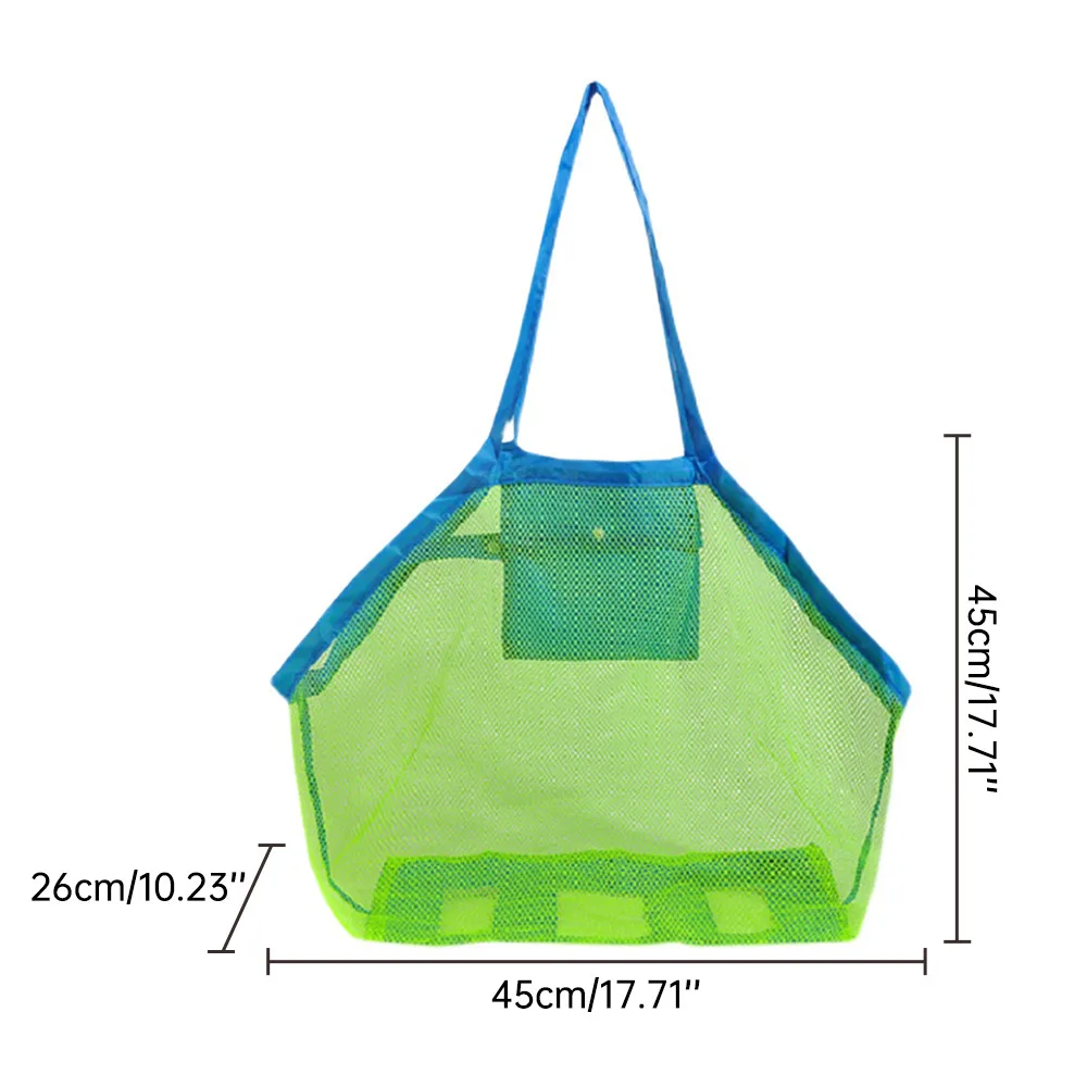 

Children Sand Away Protable Mesh Bag Kids Beach Toys Clothes Towel Bag Baby Toy Storage Sundries Bags Women Cosmetic Makeup Bags